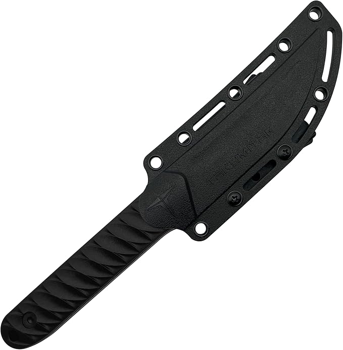 Hunting Survival Knife 9" Full Tang Fixed Blade Knives Camping Gear with Extra Set of FRN Handle Scales, MOLLE Clip Horizontal and Vertical Carry - TKF313