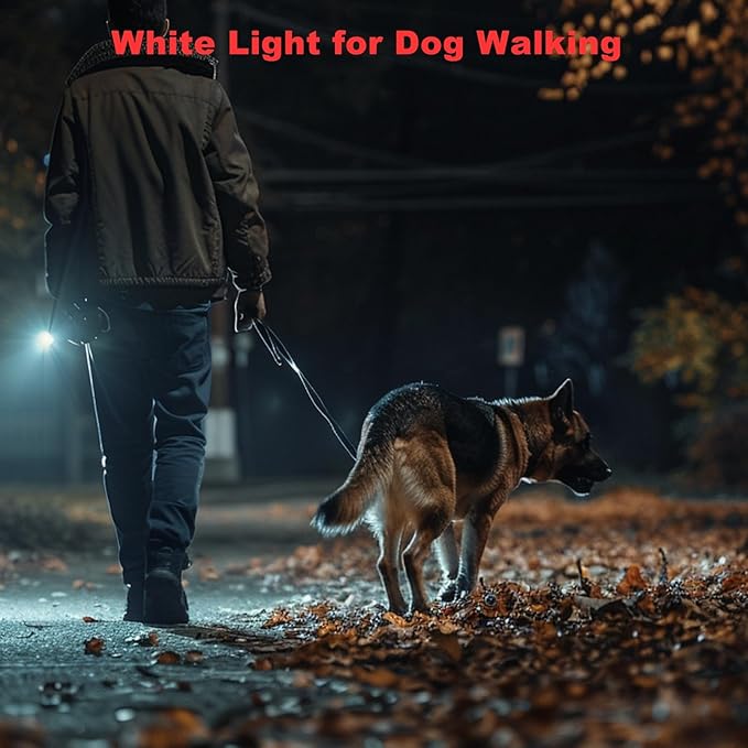 Z3 3-in-1 USB Rechargeable Flashlight, White/Red/UV LED Flash Light with Magnetic Base, 385nm Black Light for Resin Curing, Pet Urine Detection, Rockhounding, Camping, Hiking