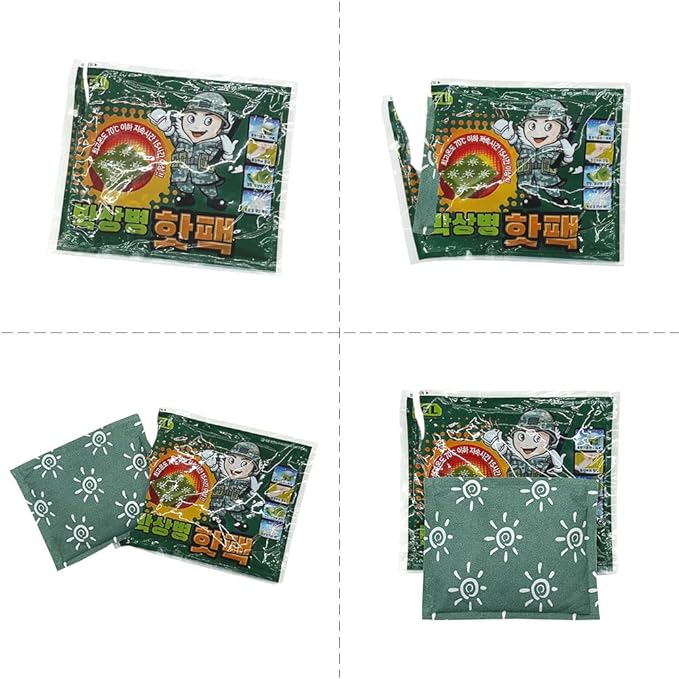 & Good Life Hand Warmers - Corporal Park's hot Pack - 15Hours Long Lasting -Made in Korea Larg Hand&Body Warmers - Natural Odorless Air Activated Warmers 30 Pcs