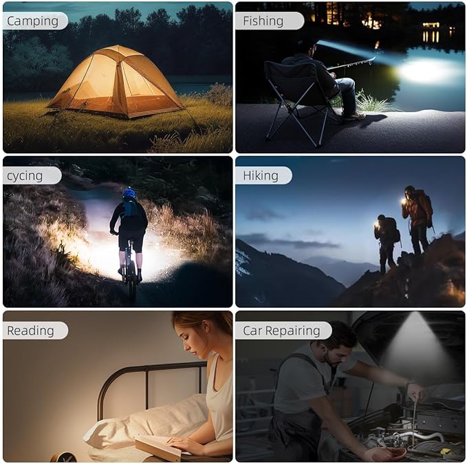 WARSUN Compact Multi-Mode Pocket LED Flashlight - 675LM, USB-C Rechargeable, IPX4, Dual Material, Red/Blue Strobe, for Everyday Carry & Travel