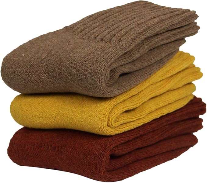 BomKinta Boot Socks for Women Winter Solid Thick Warm Socks Cozy Crew Socks Christmas Gift