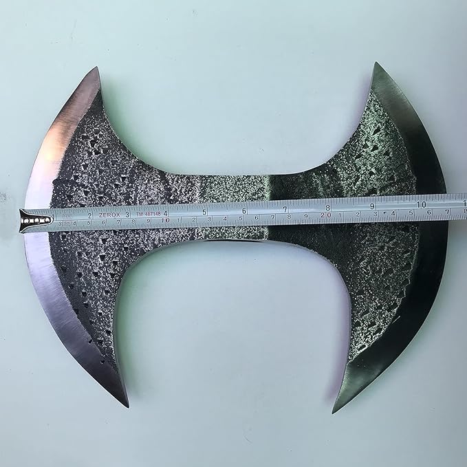 MDM-0555 Custom Hand Forged Tomahawk Viking Hatchet Beared Camping Double Axe Head, 5160 HIGH Carbon Steel Twin Blade, Viking Axe Head Only Vintage Ax Viking Gift for Him 11 ''