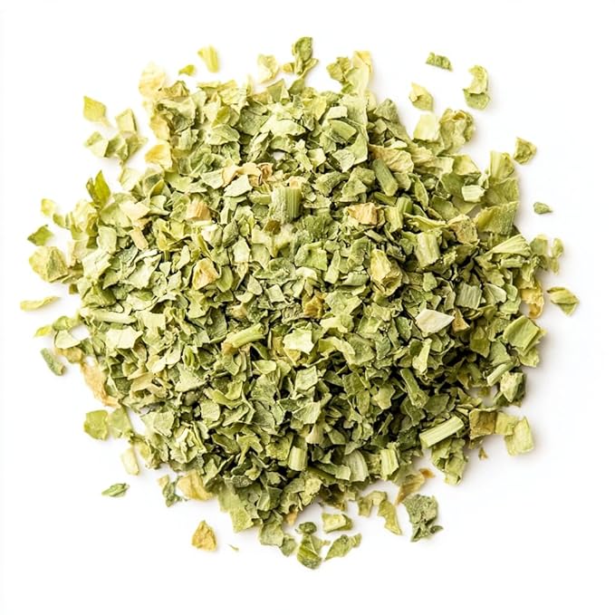 SavorSatch Dehydrated Dried Celery Flakes, Crosscut ??8oz Resealable Pouch | Dried Vegetables for Cooking, Soups, Stews, Camping, Emergency Supply | Certified Kosher