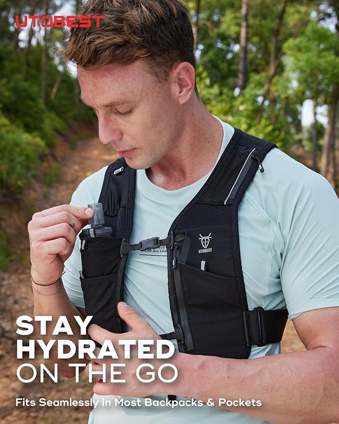 Soft Flask, 1 Pack Flexible TPU Hydration Water Bottle, Collapsible for Running, Hiking, Cycling, Climbing, and Marathon