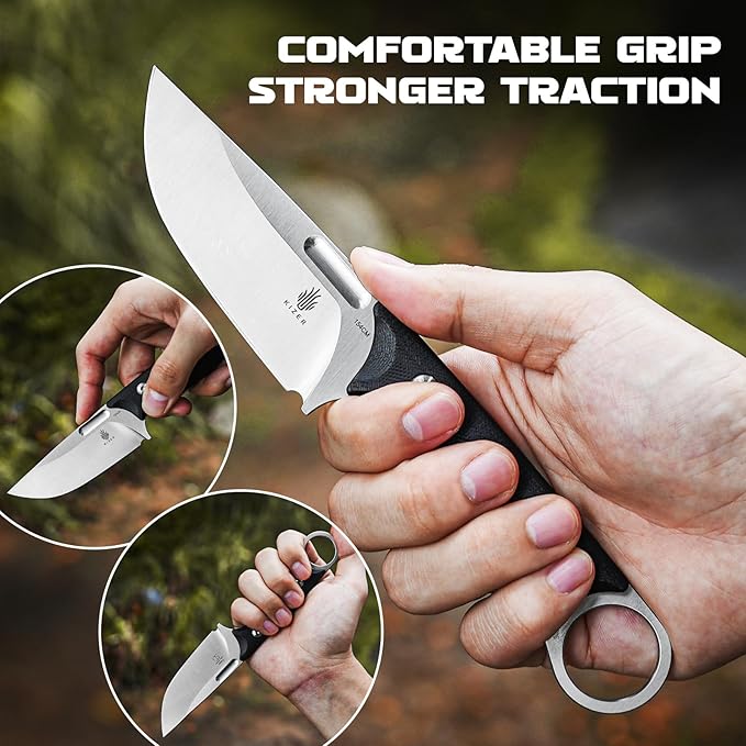 Kizer Cabox Fixed Blade Knife 3.36" 154CM Steel Fixed Blade Hunting Knife G10 Handle with Sheath for Survival Camping 1048C1