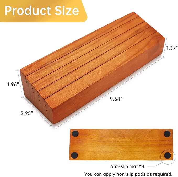 Card Deck Stand Set of 2 Playing Cards Holder for Kids Elder Wood Racks Tray for Organizing on Game Bridge Adults Uno Skipbo 5 Crowns(Orange)