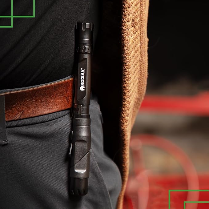 KODIAK Konform Right Angle Flashlight ??500 Lumen 90 Degree Flash Light with Magnetic Base, USB Rechargeable Swivel & Adjustable for Hands-Free Use