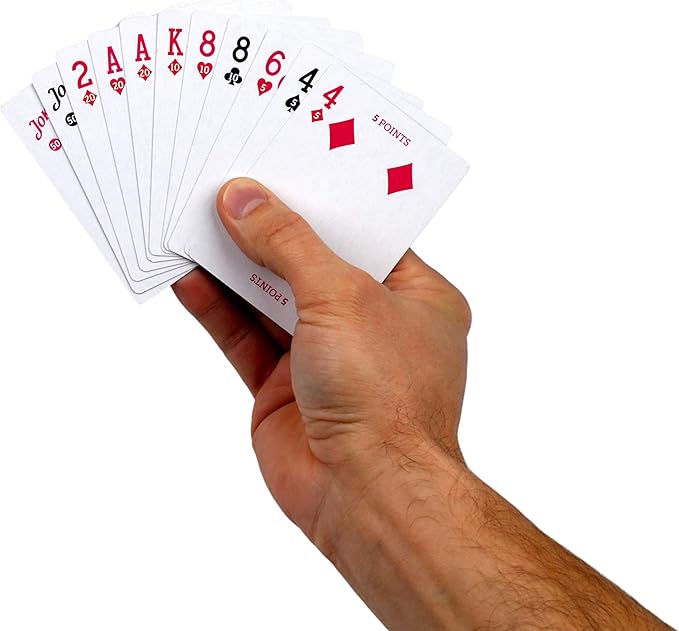 Regal Games Canasta Cards Set for Adults - Rummy Style 2-6 Player Card Games - Fun & Travel Playing Cards for Game Night (2 Decks, 54 Cards Each)