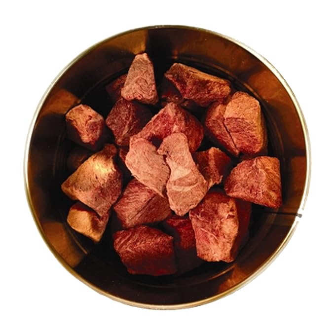 Military Surplus Freeze-Dried Top Round Beef Cubes ??16 oz, Uncooked ??#10 Can ??Long-Term Emergency Survival Food, Hunting, Camping, Backpacking & Prepper Supply ??25+ Year Shelf Life ??Made in USA ??Easy to Prepare