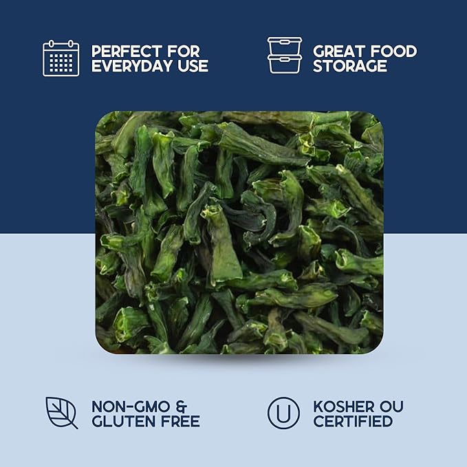 Harmony House Foods Dried Green Beans, cut (8 oz, Quart Size Jar) for Cooking, Camping, Emergency Supply, and More