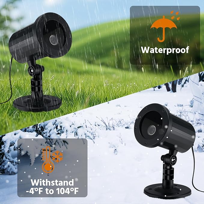 Retisee Halloween Projector Light Outdoor Indoor Waterproof Decoration Projector Light LED Bright Projection 180° Adjustable Stand for Halloween Window Ground Wall Decor(Ghost Woman)