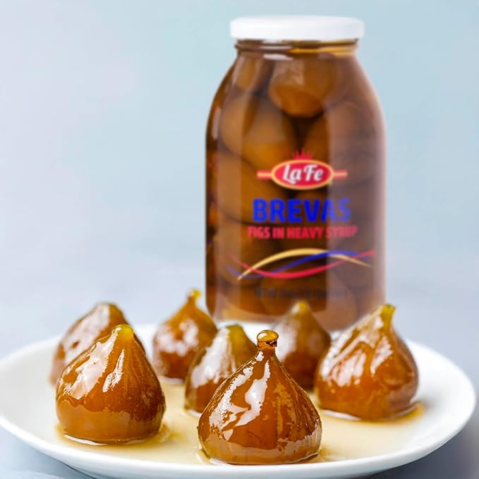 La Fe Brevas – Whole Figs in Heavy Syrup, Dulce de Brevas en Almíbar, Fresh Figs Fruit, Traditional Colombian Higos Frescos, Super Fruit Rich in Fiber, Vitamin A & C, Calcium & Iron, 28oz 2 Jars