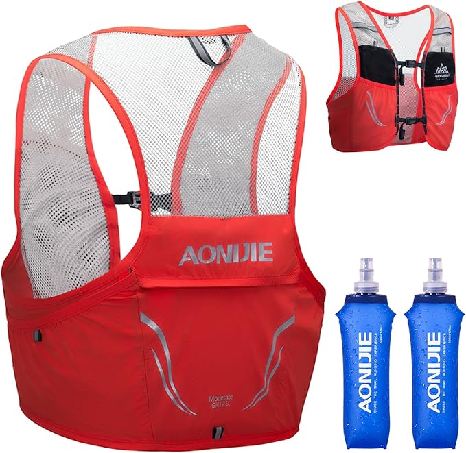 TRIWONDER Hydration Vest 2.5L Ultra Trail Running Backpack Hydration Pack Marathon Vest Lightweight Outdoor Hiking Cycling Daypack