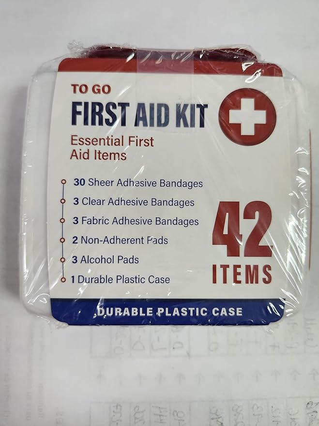 DecorRack 500 Piece First Aid Kit, 12 Individual Boxes of 42 Items Each, First Aid Kit for Car, Home, School, Office, Minor Cuts, Scrapes, Travel, Sports, Field Trips or Camping (500pcs, 12 Pack)