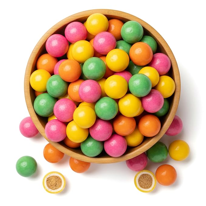 NY Spice Shop Ice Cream Sundae Chocolate Malt Balls Party Decorations - 8 Ounce Malted Milk Ball Candy Birthday Gifts - Chocolate Malted Milk Balls - Dark Chocolate Malt Ball Holiday Snacks