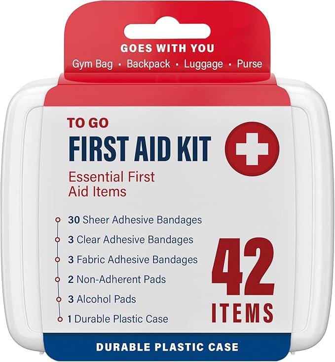 DecorRack 500 Piece First Aid Kit, 12 Individual Boxes of 42 Items Each, First Aid Kit for Car, Home, School, Office, Minor Cuts, Scrapes, Travel, Sports, Field Trips or Camping (500pcs, 12 Pack)