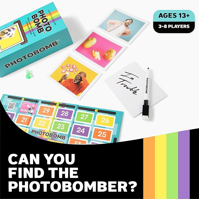 Photobomb The Meme Party Game of Hilarious Image Cards & Storytelling | Ages 13+ | 3?? Players | 30 Min Playtime | Great for Fans of Storytelling Board Games & Party Nights