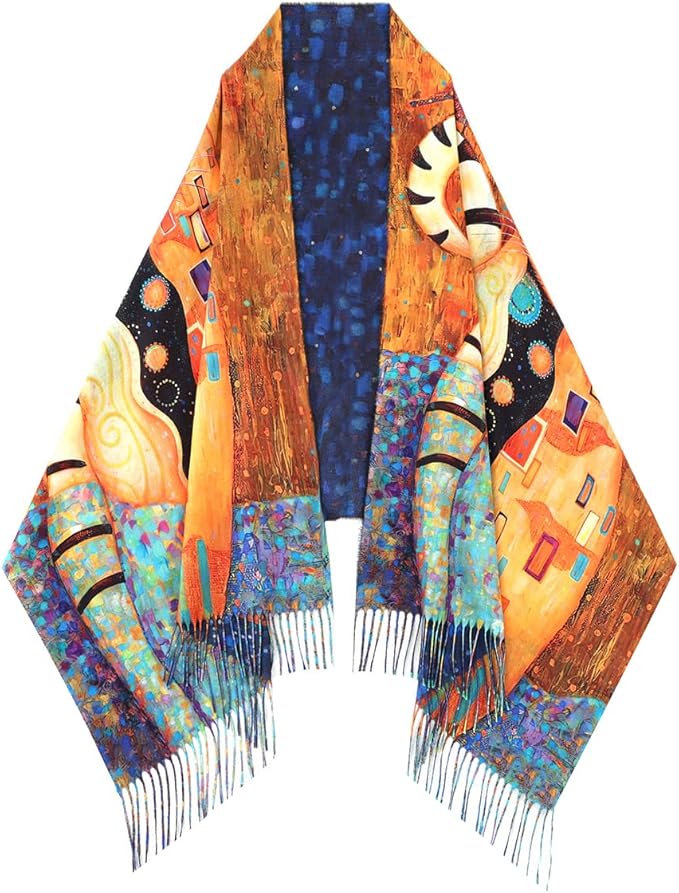 Umjetnost Soft Cashmere Feel Scarf For Women Winter Warm Scarves Large Shawl Wrap Monet Van Gogh Art Print