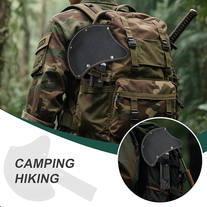 Outdoor 13" Camping Small to Medium Size Hatchet,Multi Functional Shock-Absorbing Tools Axe,Mountaineering Campfires Self Defense Portable Carrying,13",1LB