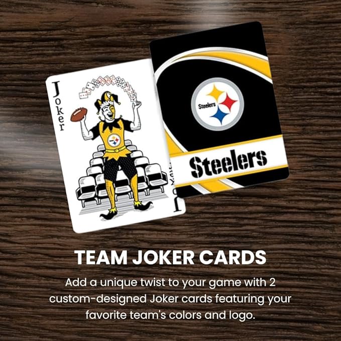 MasterPieces - NFL Playing Cards, Officially Licensed Cincinnati Bengals Football Deck, Family Games for Adults and Kids, Standard Size