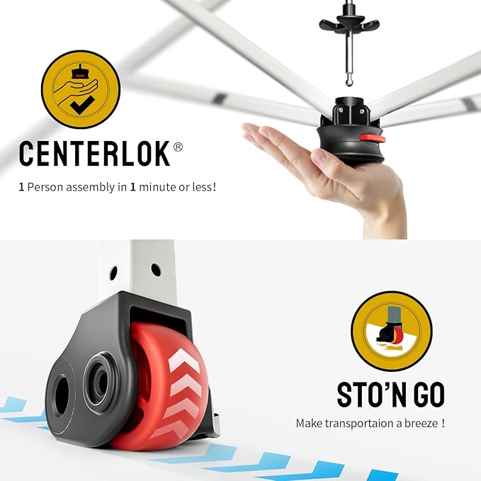 CROWN SHADES 10x10 Pop Up Canopy - Beach Tent with One Push Setup - Easy Outdoor Sun Shade for Events, Parties, Camping - Gazebo with STO-N-Go Cover Bag, Silver Coated Top, Green