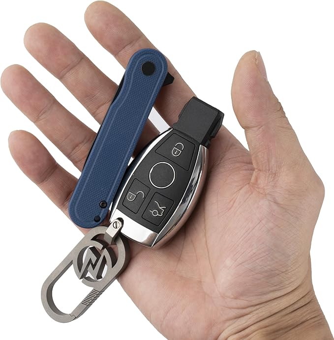 G040 Pocket Knife, 2.75'' D2 Steel Blade G10 handle, Small EDC Knife with Pocket Clip for Men Women, 2.1oz