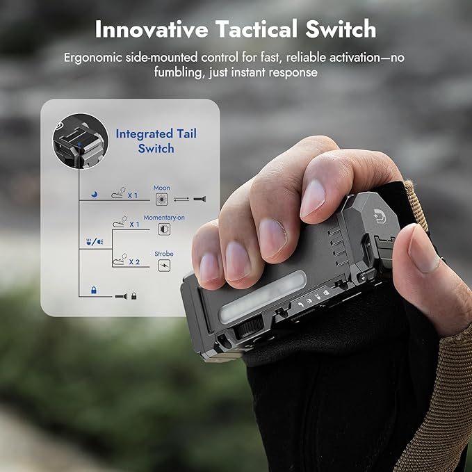 WUBEN X4 EDC Rechargeable Flashlight with RGB Light 1500 Lumens Mini Multifunctional Flashlight with Tactical Switch&Magnetic, IP68 Pocket Clip USB C Flat Flashlight for Camping, Checking, Emergencies