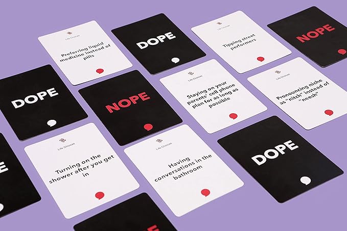 That's Dope: The Party Game for Strong Opinions ??Core Pack | 288 Topic Cards, 6 Voting Card Game Set | Fun Adult and Family Party Game