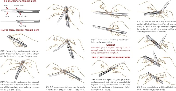 Cangshan ZERO Series 1027303 Folding Knife