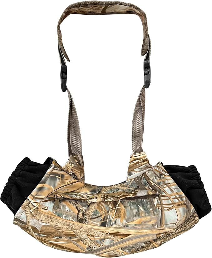 MDSTOP Outdoor Hand Warmer Muff Fits for Hunting, Fly Fishing, Camping, Hiking (New Flannel Camo)