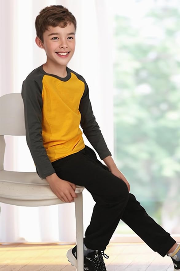 Family Feeling Kids' Long Sleeve Crewneck Boys Tee T-Shirt