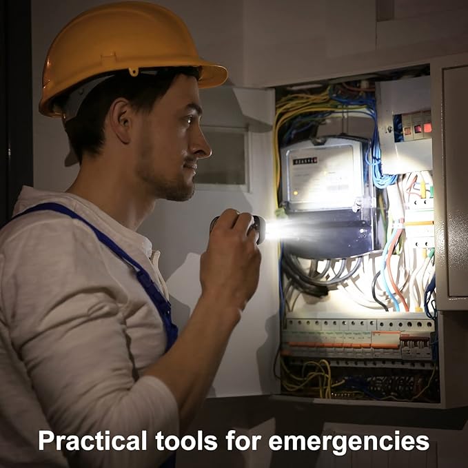 Treela 36 Pcs Hand Crank Flashlights Operation Christmas Bulk Items Squeeze Flashlight No Battery Required Torchlight 3 Powered Charging for Emergency(Yellow, Gray, Blue, Red)