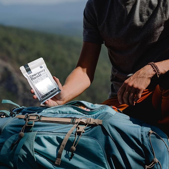 Altland 50 Pack of Emergency Blankets - Bulk Heat Reflective Blankets for Winter Survival Kits, Disaster Preparedness, Cold Weather Camping, and Homeless Care Packages