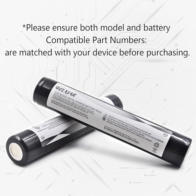 (2-Pack) 3.6V 3000mAh Ni-MH Rechargeable Battery Replacement for Streamlight Stinger DS LED HP XT 75175 75375 PolyStinger Pelican M9 Flashlight