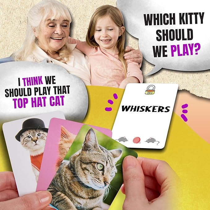 Name That Kitty - Cat Card Game for Kids 8-12 is Great for Cat Crafts, Cat Games, and Cat Memory Fans! Fun for Families, 9-Year-Old Girl Gifts, Cat Toys for Kids, or Cat-Themed Toys for Girls 6-8