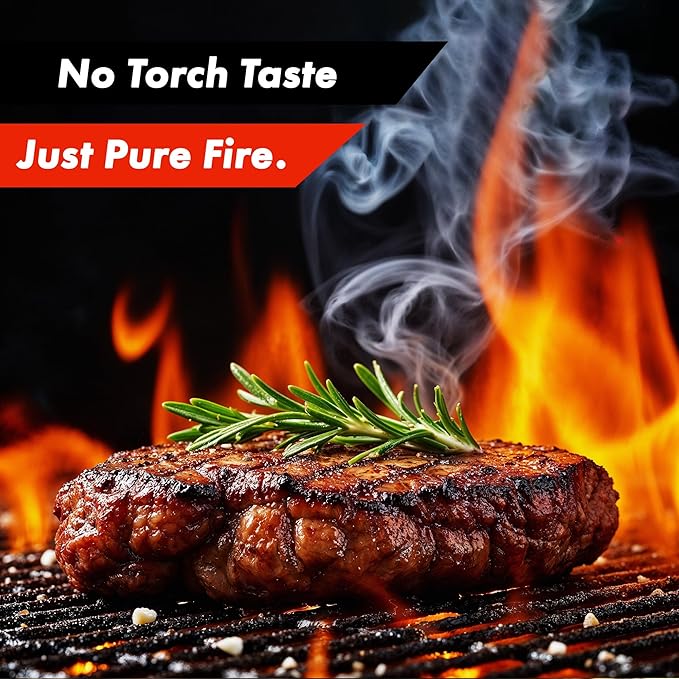 Grillblazer GrillGun Handheld Propane Charcoal Torch – 400,000+ BTU Flame Torch for Instant Charcoal Ignition, Outdoor Cooking, Firepits, Camping, BBQ – Portable High-Power Blowtorch With Stand