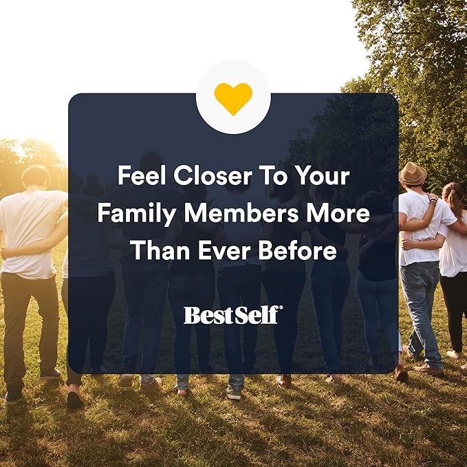 BestSelf Family Talk Deck - 50 Prompt Card Game for Family Game Night, Fun and Engaging Family Game for Kids and Adults, Perfect