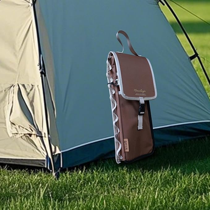 Tent Stake Storage Bag, Heavy Duty Oxford Polyester Case Tent Nail Pegs Pouch Holder Bags for Tent Pegs and Small Camping Hammer