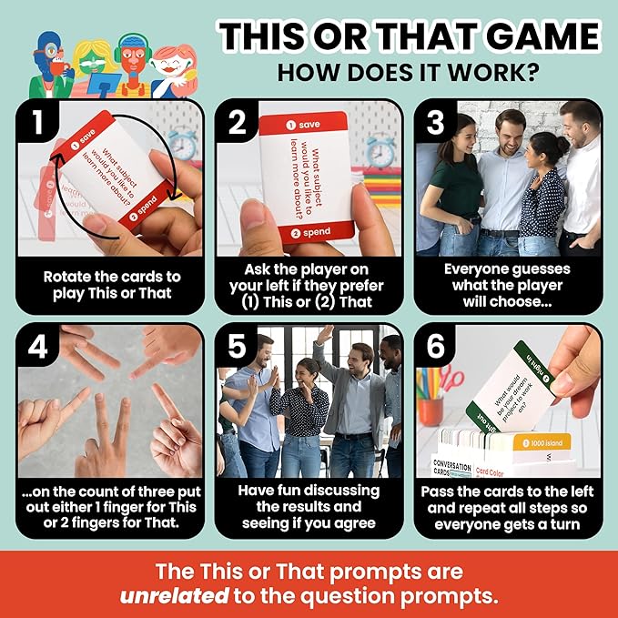 400 Conversation Cards for Coworkers ??Fun Icebreaker Teambuilding 2-in-1 Game for Work ??2.5" x 1.75" Question Cards to Get to Know Your Colleagues and Improve Team Dynamics