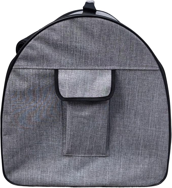 One for Pets Fabric Portable Pet Kennel/Shelter, Single, Gray, 20"x20"x19.5" - Car Seat-Belt Fixture Included