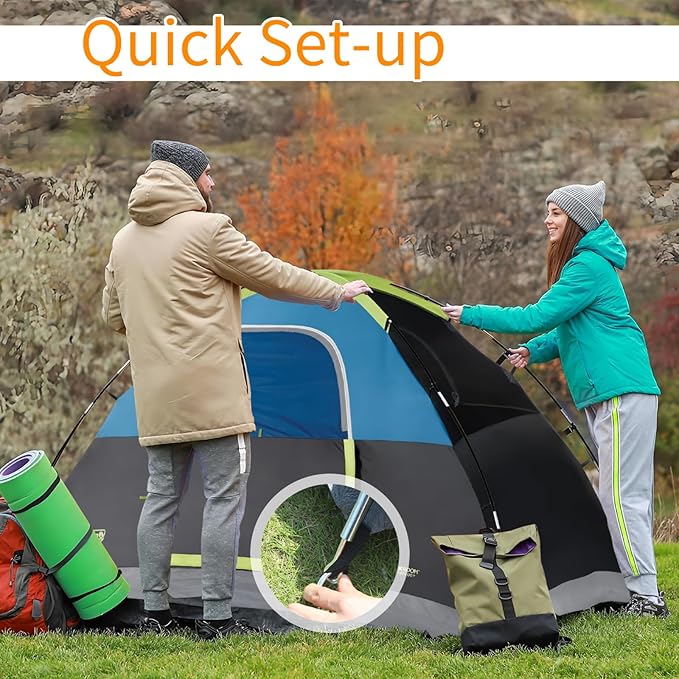 Upgrade 3 PCS Tent Poles Replacement for Coleman 4 Person DarkRoom Camping Tent