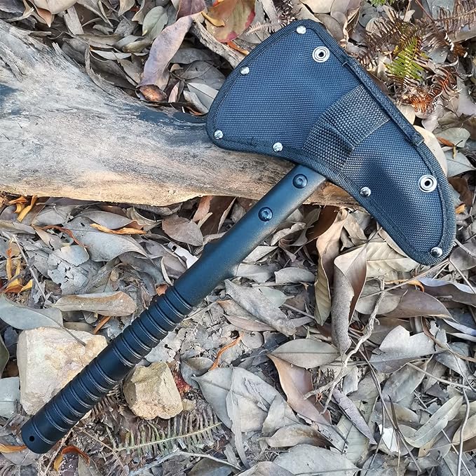 Doom Blade Camping Axe, Survival Throwing Hatchet with Sheath,Tactical Tomahawk Camping Cutting Wood Axe