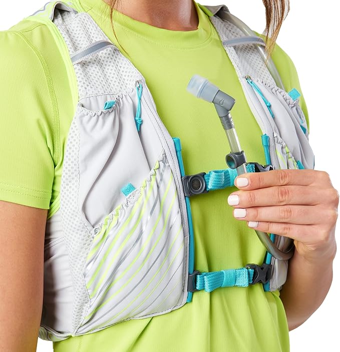 Nathan Unisex Pinnacle Race Vest w/ 12L Hydration Pack, Running Vest with Water Bladder, Hydration Vest for Running Women, Water-Resistant, Moisture Wicking