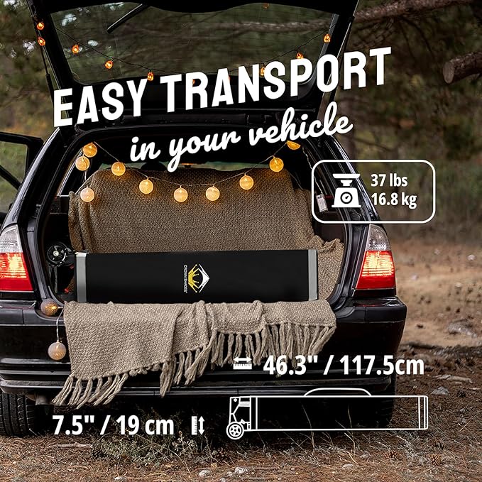 CROWN SHADES 8x8 Pop Up Canopy Tent,Commercial Canopy Tent Heavy Duty with 4" Wheels,4 Upgraded Weights,Patented Centerlock,400D Strength Oxford Fabric, Sto'N Go Bag,for Parties, Events, Camping,White