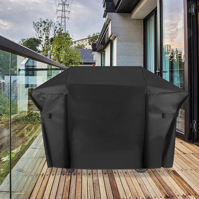 Grill Cover for Weber Genesis II 4 Burner and LX 400 Series Genesis E310 Grill, 65 Inch 7131 Heavy Duty & Waterproof, Outdoor Cover for Weber Summit 400 Series Genesis II 410,435,440 Grill