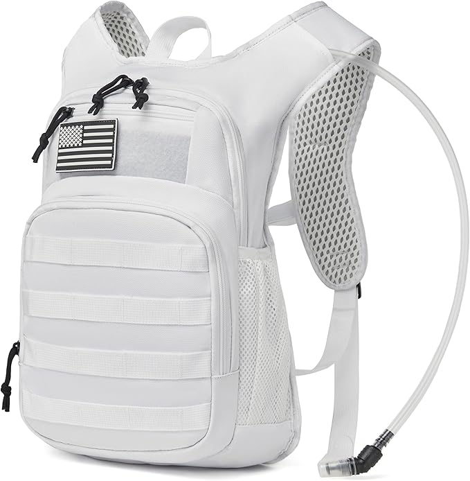 wotony Hydration Backpack with Water Bladder for Hiking Tactical Hydration Pack for Men Women Molle Water Backpack for Hiking