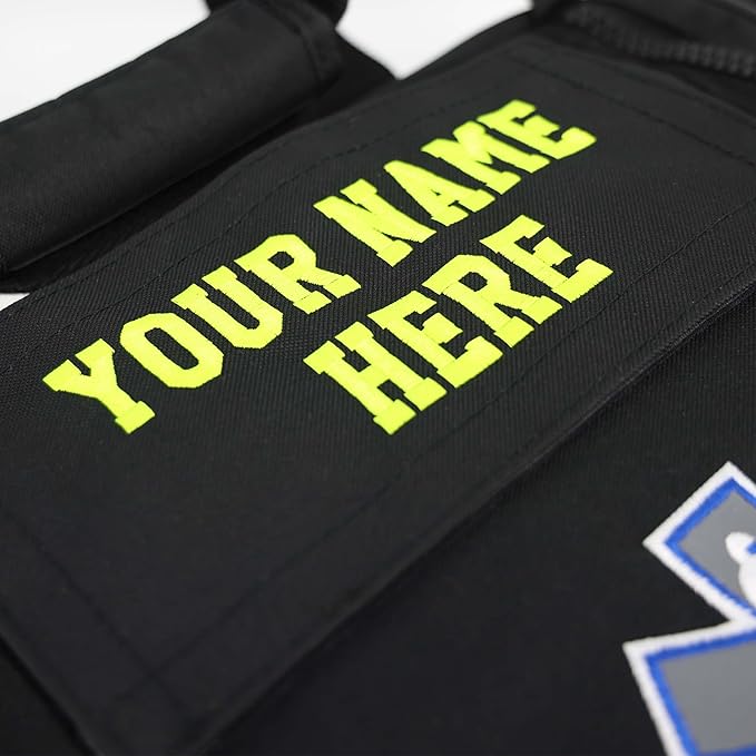 Lightning X Modular Large EMT Medic First Responder EMS Trauma Jump Bag w/Embroidered Name - BLACK