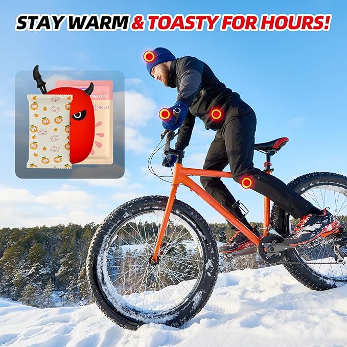Hand Warmers Up to 10 Hours Long-Lasting for Warm Hot Hands, Disposable, Hands Feet and Body, Winter Essentials, Camping Hand Warmers 10 Packs (40 Packs Gift of Silicone Insulation Cover)