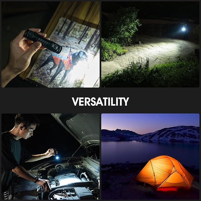 S10Pro Pocket LED Rechargeable Flashlights, Bright Flashlight 2500 High Lumen, Small Tactical Flashlight,MIni Magnetic Flash Lights for Home, Outdoor,Gift,Tools