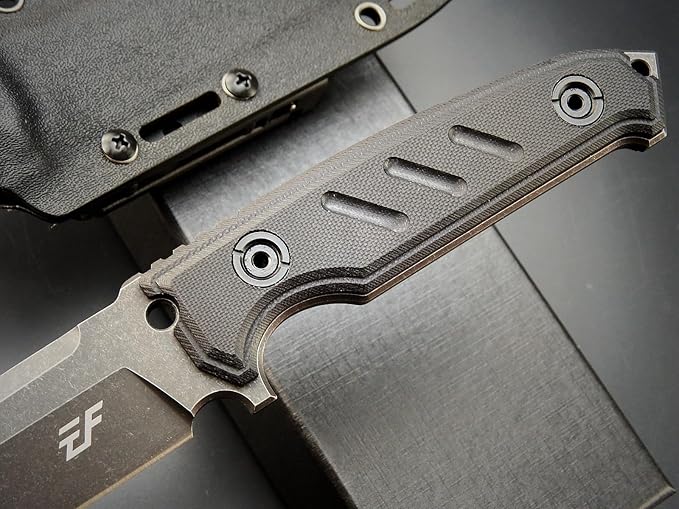 Eafengrow EF129 Fixed Blade Knife, DC53 Steel Tanto Blade,G10 Handle Full Tang Fixed Knifes Straight Knife for Camping Hunting Adventure Survival and EDC Tool